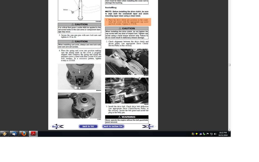 Arctic cat primary torque spec